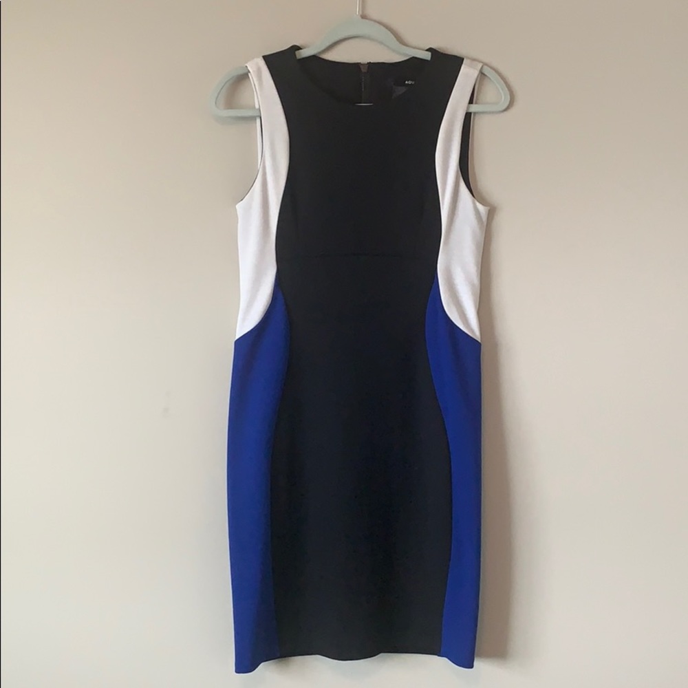 AQUA Colour Blocked Sheath Dress